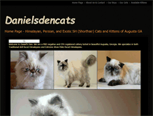 Tablet Screenshot of danielsdencats.com